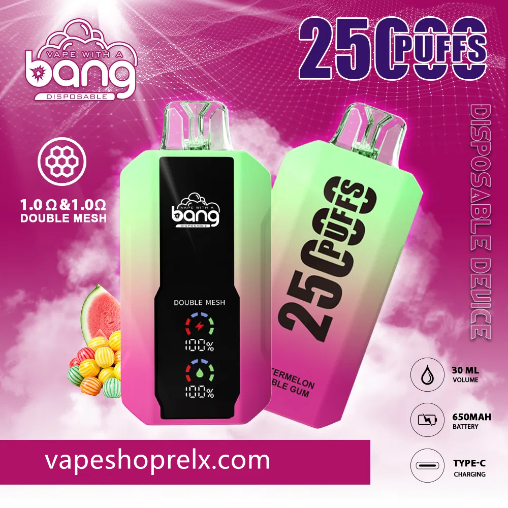 Bang Large screen 25000口超大容量一次性可充電電子煙/最新爆款|煙潮商城
