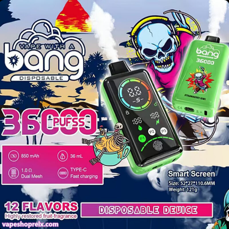 Bang 36000 Puffs Power常規款一次性電子煙 超大容量拋棄式電子煙 台灣電子煙批發|煙潮商城