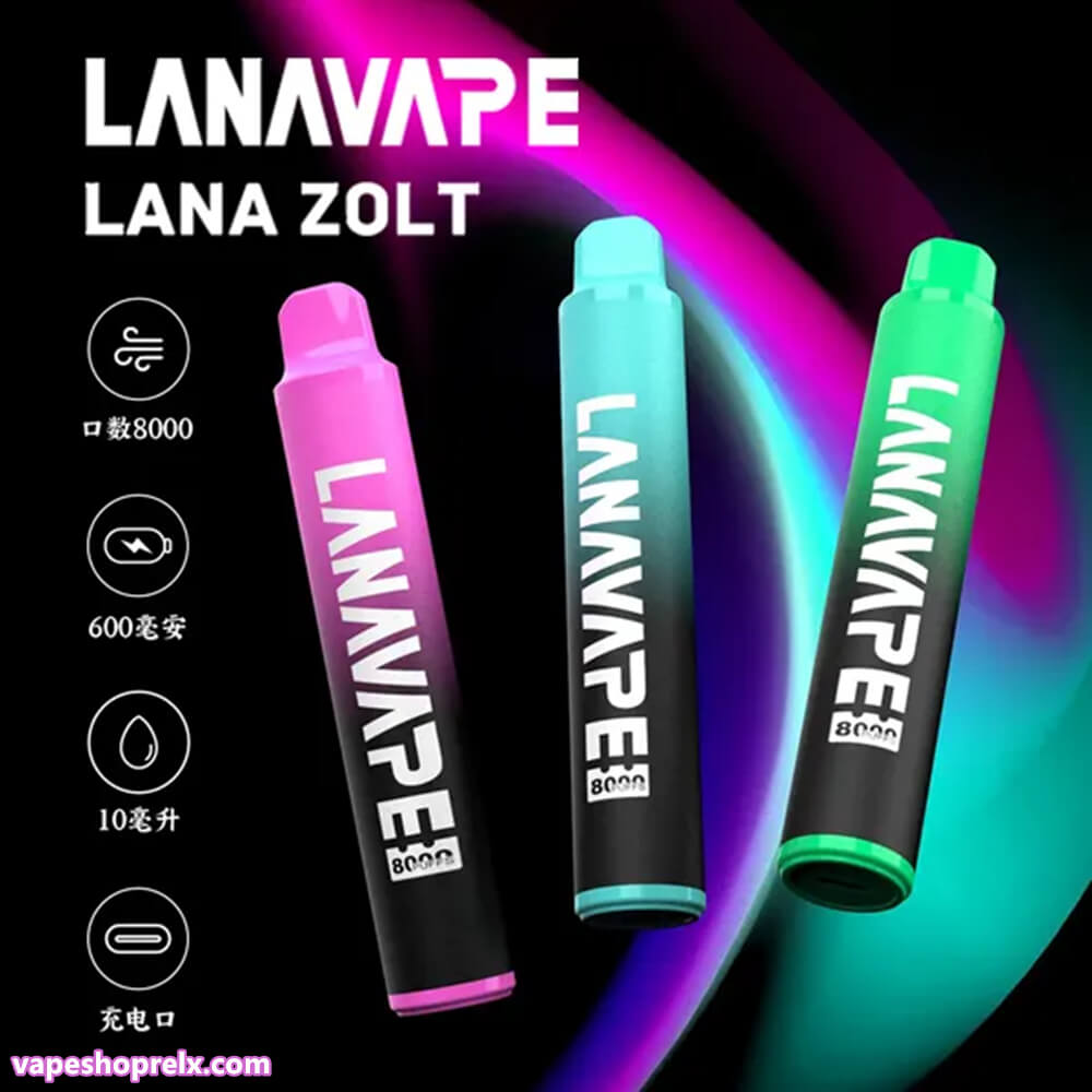 LANA 8000口拋棄式電子煙/LANA ZOLT 8000 Puffs 一次性電子煙/台灣現貨|煙潮商城